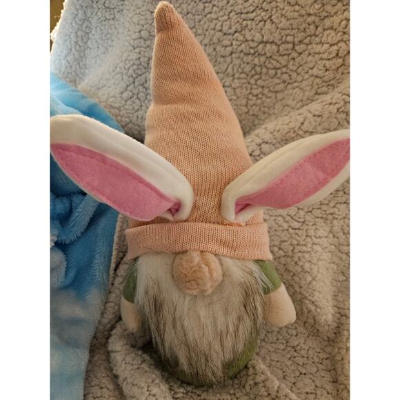 Easter Decor Bundle Gnome Serving Plate Plush Gnome Wood Sign - Picture 4 of 6